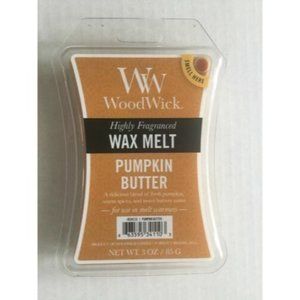 NEW Pumpkin Butter WoodWick Hourglass 3 oz Wax Melts Fragranced 4 Scentsy Warmer